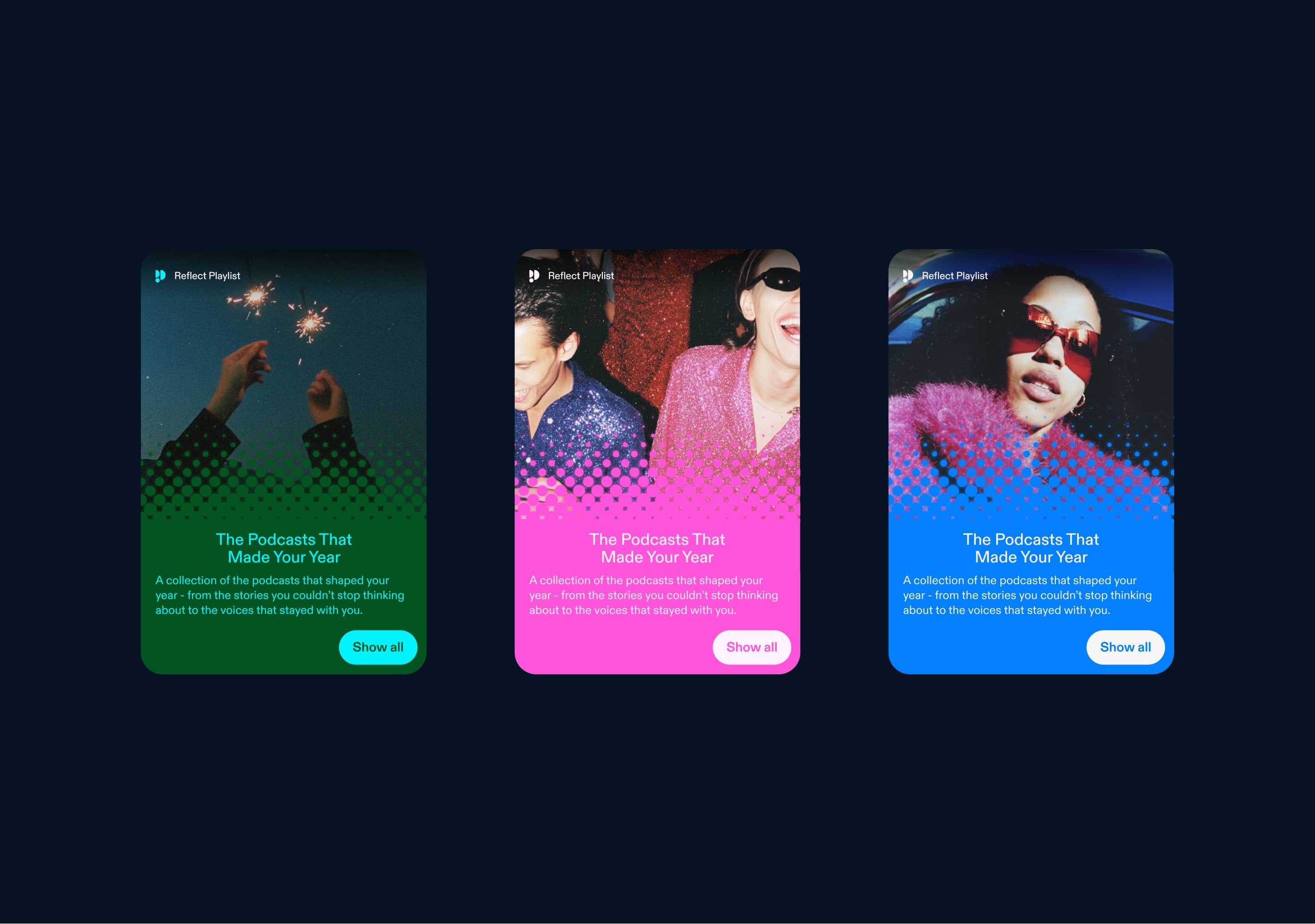 Reflect carried through the app